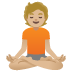 🧘🏼 person in lotus position: medium-light skin tone display on Google